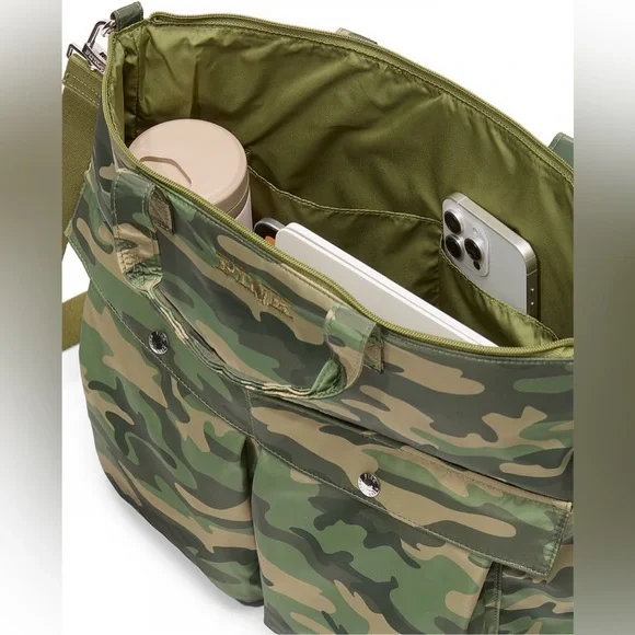24HR DROP ⬇️ VS Pink Camo Nylon Cargo tote bag